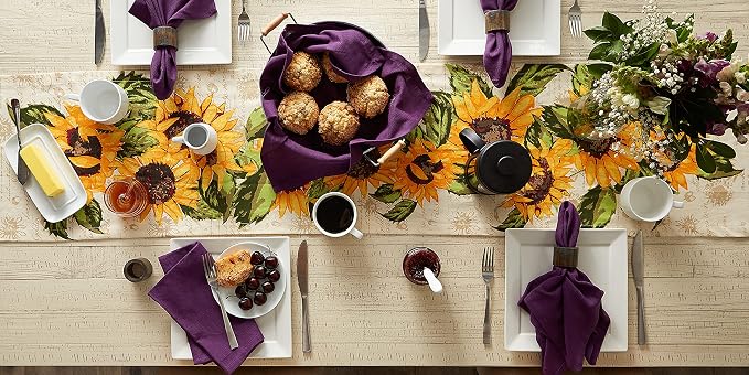 DII Variegated Tabletop Collection, Napkin Set, 6 Piece - Image 7