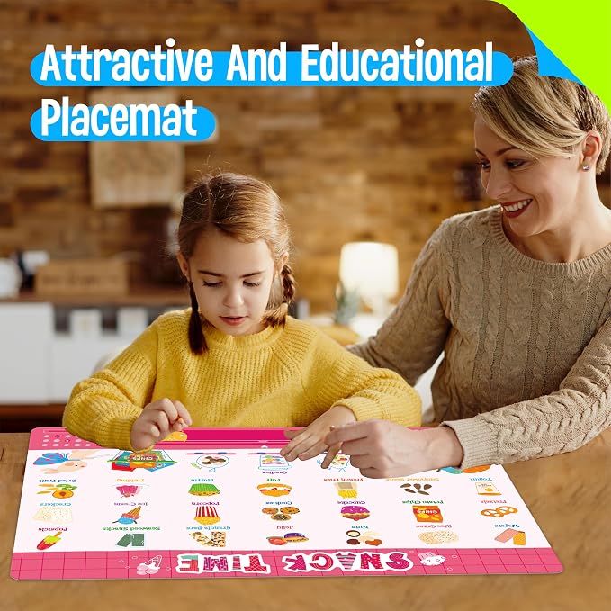 6 Pack Placemats for Kids, Non-Slip Washable Table Mats, Reusable Food Themed - Image 7