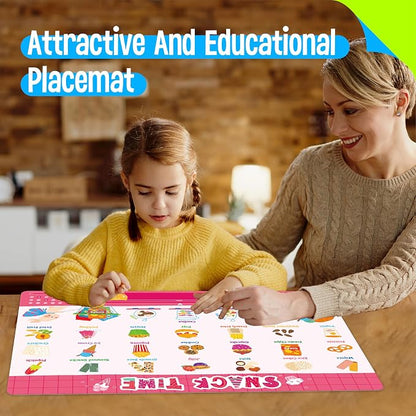 6 Pack Placemats for Kids, Non-Slip Washable Table Mats, Reusable Food Themed - Image 7