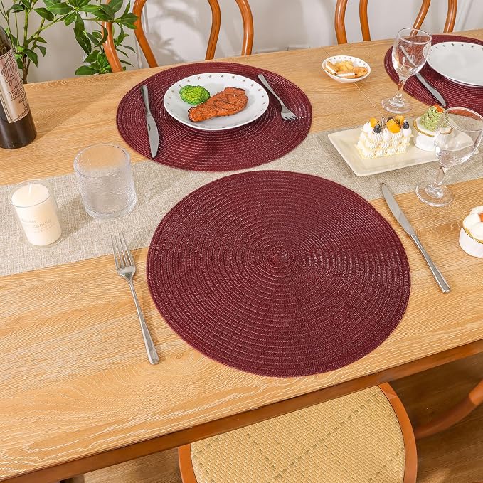 SHACOS Round Placemats Set of 4 - Image 6