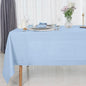D'Moksha Homes Powder Blue Linen Tablecloth 60 x 120 Inch - 100% Pure Linen Hemstitch Tablecloth for Rectangle Tables - Classic Hemstitch, Machine Washable Table Cloth for Spring, Easter