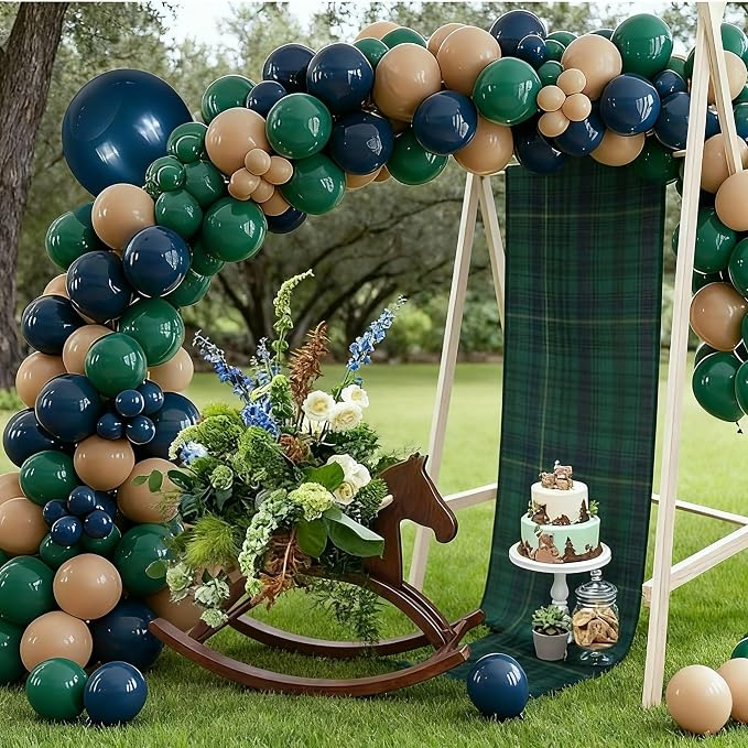 Gilprop 2 Pcs 72 x 13'' Tartan Plaid Bear Babyshower Table Runner Vintage - Image 3