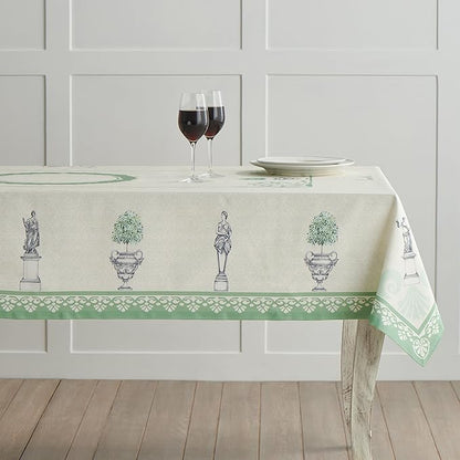 Maison d' Hermine Table Cloth Rectangle Table 100% Cotton 60 x 120 Inches Tablecloth Reusable Decorative for Dining Room Farmhouse Home Valentines Day Decorations Spring Summer - Jardin Du Roy