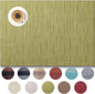 Placemats Set of 12 - Easy Clean Woven Vinyl Placemats for Dining Table, Indoor/Outdoor Place Mats, Washable PVC Table Mats （Pea Green）