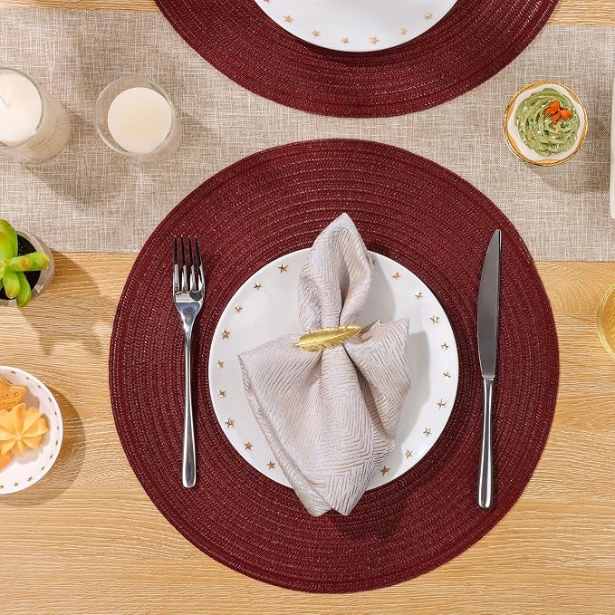 SHACOS Round Placemats Set of 4 - Image 5