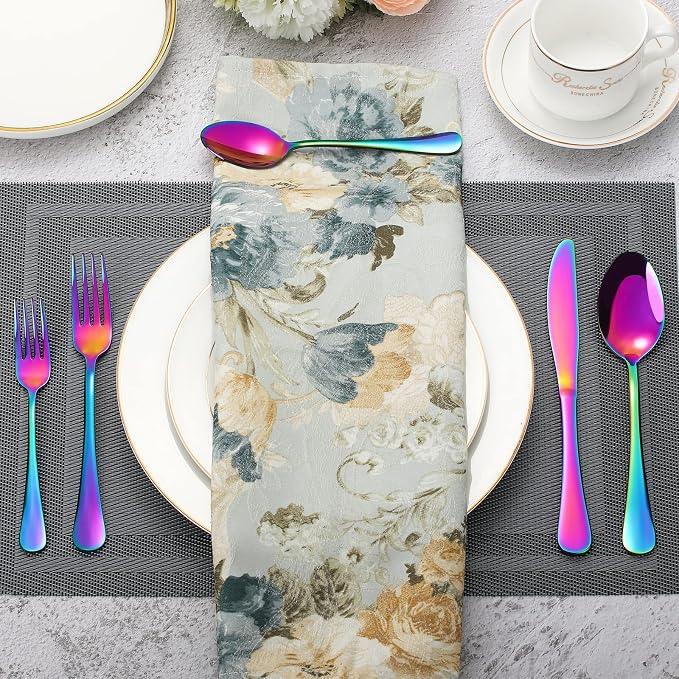 Rainbow Silverware Flatware Set - Image 4