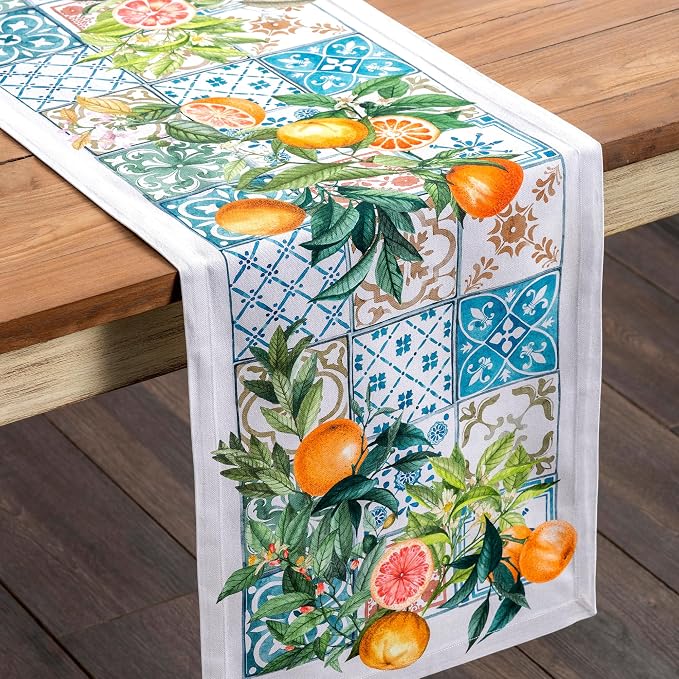 Maison d' Hermine Table Runner 100% Cotton 14.50" x 72" | Table Runners 72 - Image 9