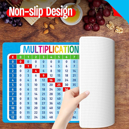 6 Pack Placemats for Kids, Non-Slip Washable Table Mat, Reusable Subtraction - Image 5