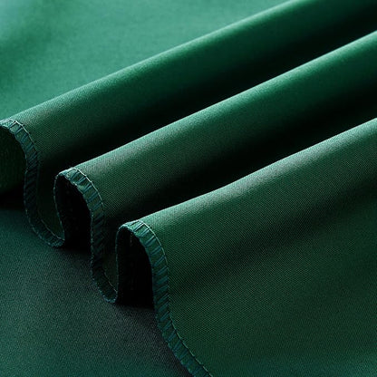 6-Pack Round 120-inch Blackish Green Table Cloths, Solid Stain and Wrinkle Resistant Circular Tablecloth, Premium Plain Weave Polyester Fabric Table Linen Covers for Hotel, Banquet
