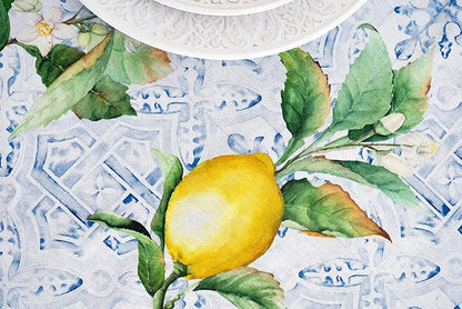 Maison d' Hermine Table Cloth Rectangle Table 100% Cotton 70 x 120 Inches Tablecloth Reusable Decorative for Dining Room Farmhouse Home Valentines Day Decorations Spring Summer - Citrus