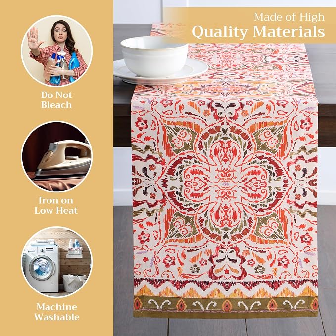 Maison d' Hermine Table Runner 100% Cotton 14.50" x 108" | Table Runners 108 - Image 3