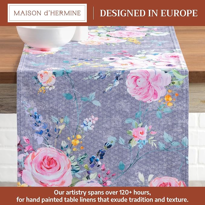 Maison d' Hermine Table Runner 100% Cotton 14.50" x 108" | Table Runners 108 - Image 2