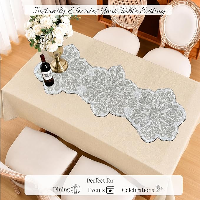 Beaded Table Runner 13 x 36 Inch - Image 5