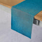 Solino Home 100% Pure Linen Dining Table Runner Teal, Athena 14 x 108 in | by SolinoHome