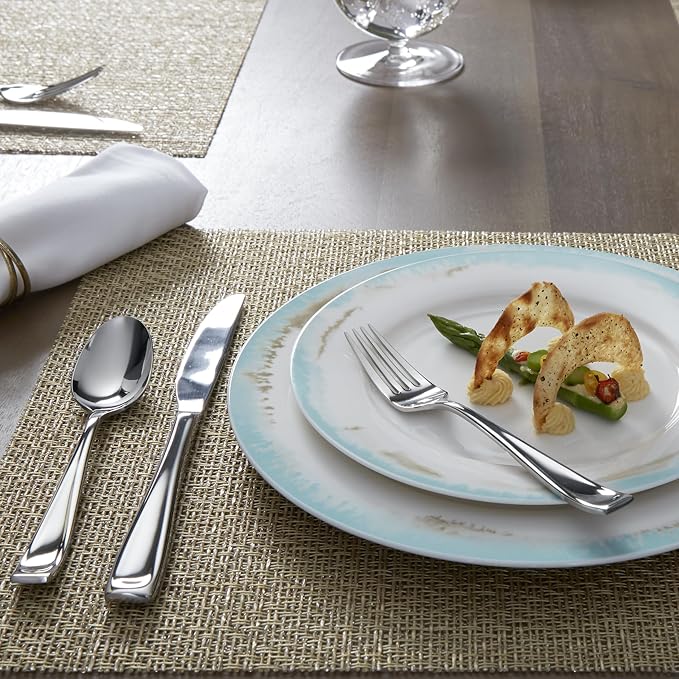 Oneida Moda 65-Piece 18/10 Stainless Steel Silverware Set - Image 14
