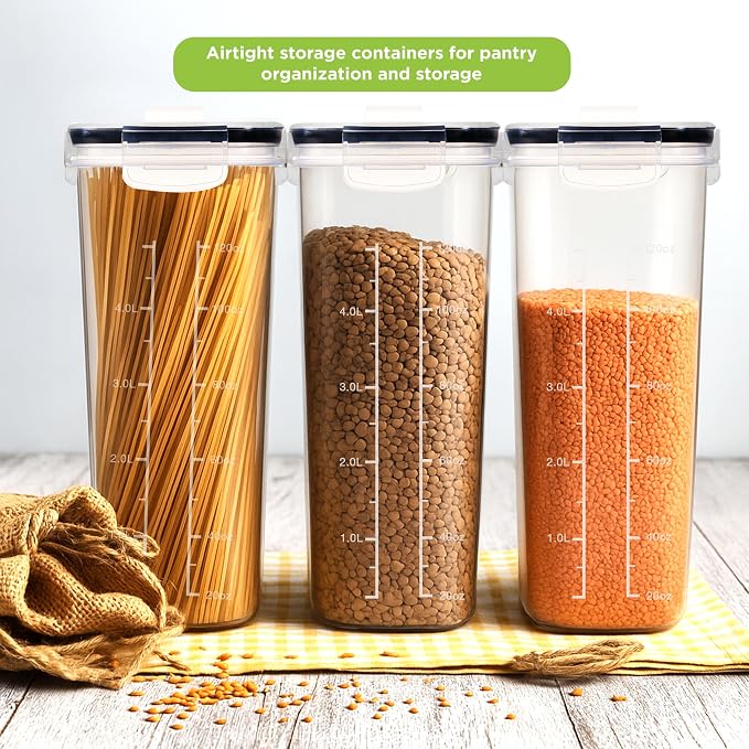 Utopia Kitchen Cereal Containers Storage Set - Image 3