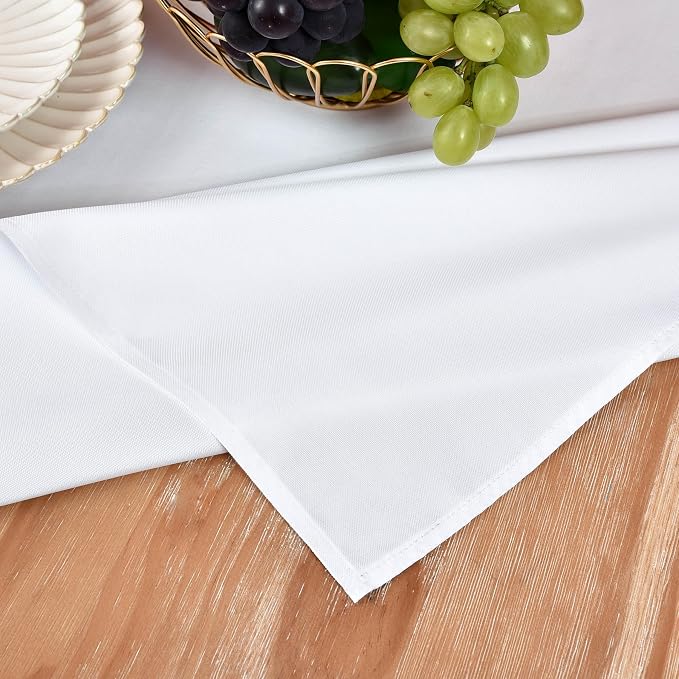MEANMOY White Table Runner 72 Inches Long Waterproof Table Runners | Washable - Image 5