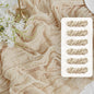 6Pcs Beige Cheesecloth Table Runner Gauze Rustic Boho Decoration | 35x120 Inches by FEXIA