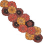 Multicolor Beaded Table Runner, 36 in, Farmhouse Holiday | 13x36 in, glass by CLEENTABLE