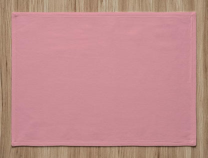 Calicot Placemats Set of 6 100% Cotton Washable Cloth Place Mats, Reusable Table Mats for Spring/Summer & Thanksgiving Christmas Decorations Kitchen Dining Party Wedding (Dusty Rose, 13" x 19")