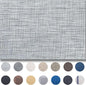 Placemats Set of 6 - Easy Clean Woven Vinyl Placemats for Dining Table, Indoor/Outdoor Place Mats, Washable PVC Table Mats（Gray）