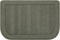 BEQHAUSE 24x36 Inch Kitchen Rug Mat Durable Kitchen Rugs Non-Slip Washable Absorbent Kitchen Mats for Floor Dirt-Resistant Semicircular Kitchen Mat (Green)