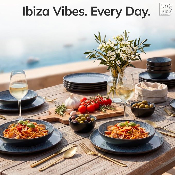 24 Piece Stoneware Dinnerware Set - Image 2
