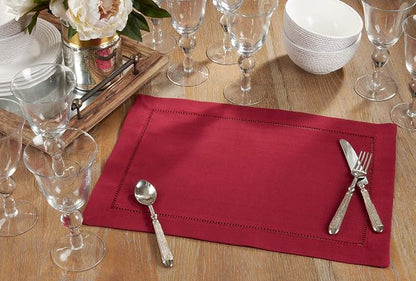 SARO LIFESTYLE Hemstitched Border Placemat - Image 4