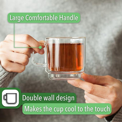 BTaT- Double Walled Stackable Espresso Cups, 5 oz, Double Wall Insulated - Image 7