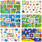 6 Pack Placemats for Kids, Non-Slip Washable, Reusable Animals, Ocean Themed by SpriteGru