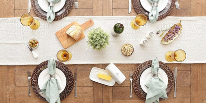 DII Woven Basic Tabletop Collection Chevron Table Runner - Image 4