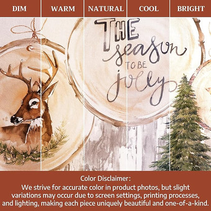 Maison d' Hermine Table Cloth Rectangle Table 100% Cotton 60 x 90 Inches Fall Tablecloth Reusable Everyday Use for Thanksgiving Christmas Decorations Dining Farmhouse Party (Mountain Life)