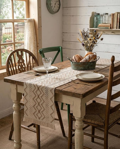 Macrame Geometric Table Runner - Image 6