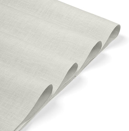 D'Moksha Homes Linen Placemats 14 x 19 Inch - Silver Grey Placemats Set of 8-100% Pure Linen Table Place Mats for Spring, Easter - Handcrafted and Machine Washable