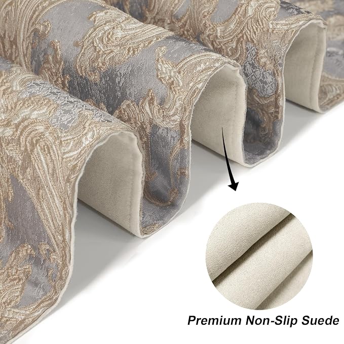 Loom and Mill Luxury Jacquard Damask Table Runner 72 Inches Long, 13x72 inch - Image 5
