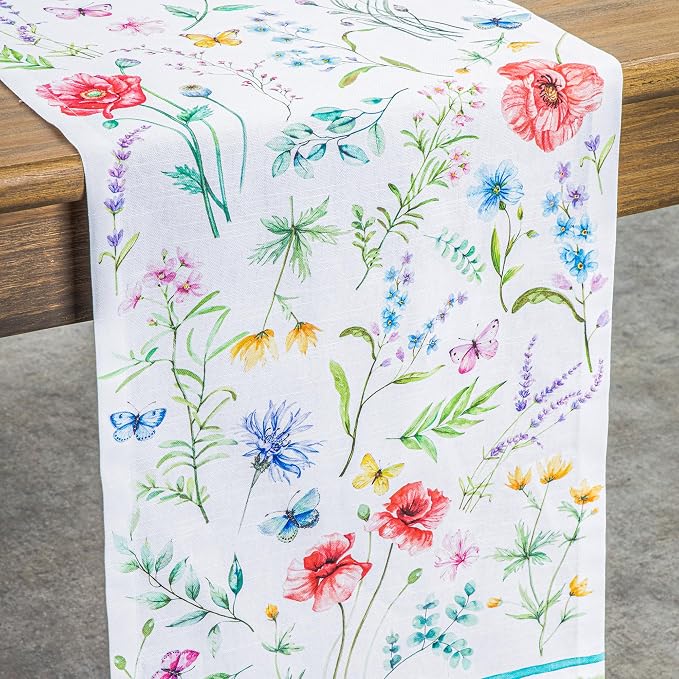 Maison d' Hermine Table Runner 100% Cotton 14.50" x 72" | Table Runners 72 - Image 9