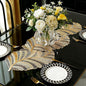 FAVE Table Runner 36 Inches Vinyl Golden Table Runner | Heat Resistant Table by FAVE