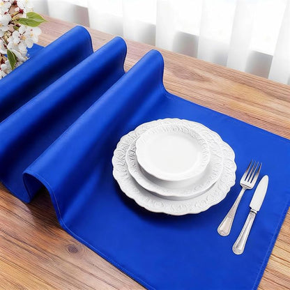 FOLINS&HOME Royal Blue Waterproof Decorative Table Runner 36 Inches Long | - Image 3