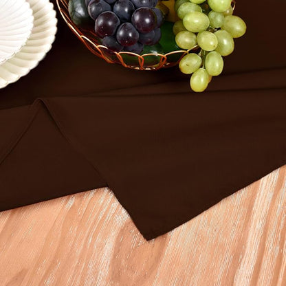 MEANMOY Brown Table Runner 72 Inches Long Waterproof Washable Table Runners | - Image 5