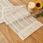 Keketoarrange Boho Macrame Table Runner 12x108 Inch | Woven Burlap Rustic by KEKETOARRANGE