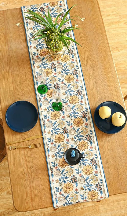 Designer French Linen Table Runner, Dining Table, Thanksgiving - Image 9