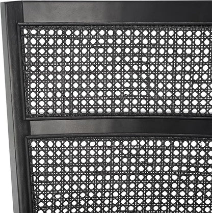 SAFAVIEH Home Collection Toril Coastal Black Dining Chair Set of 2