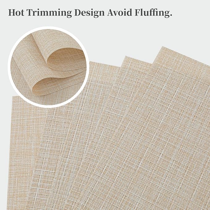 Leetaltree Beige Placemats Set of 20 - Image 3
