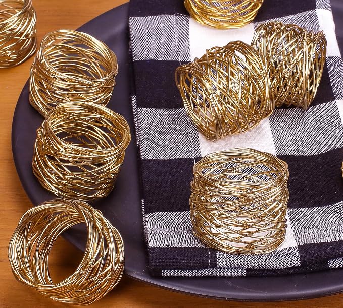 12-Piece Napkin Rings - Image 2