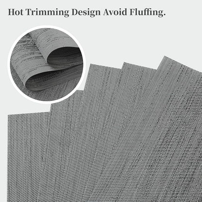 Leetaltree Grey Placemats, Heat Resistant Non-Slip Place mats - Image 4
