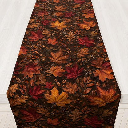 Fall Decor - Maple Leaf Fall Table Runner by OHOME