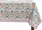 ATOSII Ambrosia Green 100% Cotton Rectangle Fall Tablecloth, Handblock Floral Print Linen Table Cloth for Kitchen Dining I Parties, Outdoors, Christmas, Thanksgiving I 72 X 120 Inches I 10 Seater