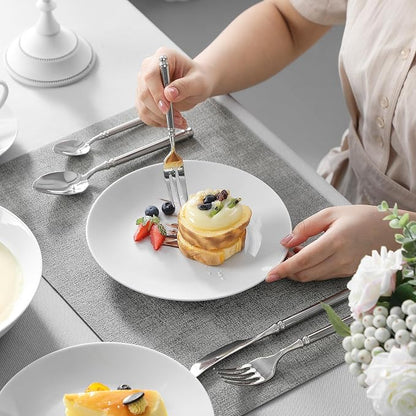 MALACASA 30-Piece Porcelain Dinnerware Set, Microwave & Dishwasher Safe - Image 5