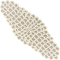 Hand-Beaded Table Runner, 13x36 | 85% glass beads, 15% polyester backing by CLEENTABLE