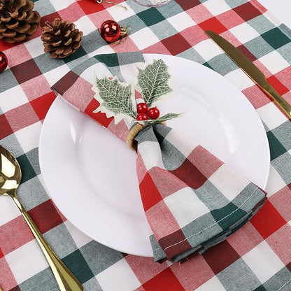 wonlex Farmhouse Napkin Ring Buckle Set of 12, Natural Rustic Serviette Buckles - Image 5